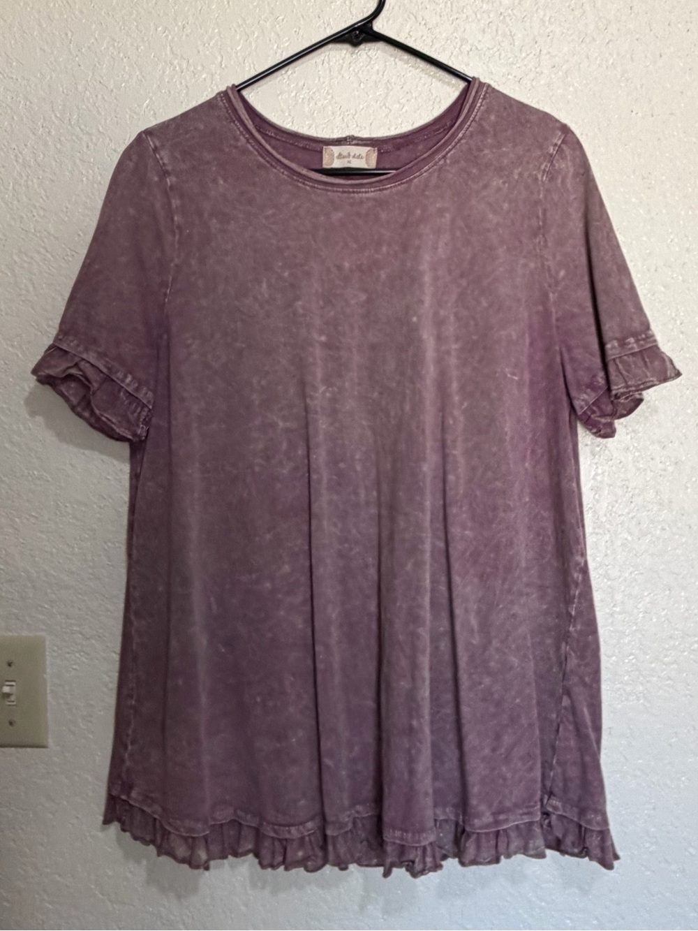 Altar’d state purple acid wash shirt